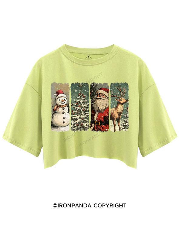 Retro Christmas CROP TOPS