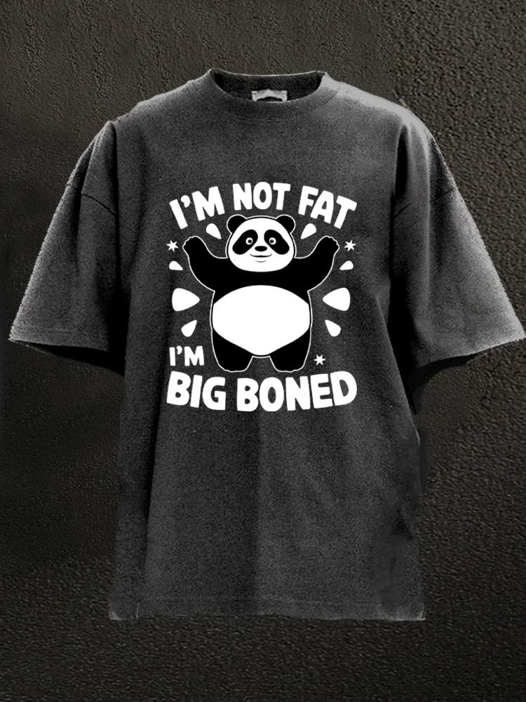 Not Fat Big Boned Washed Gym Shirt