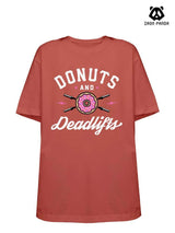 Donuts And Deadlifts Loose fit cotton  Gym T-shirt