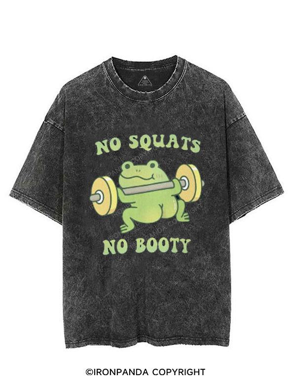 FROG NO SQUATS NO BOOTY  VINTAGE GYM SHIRT