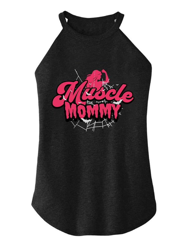 MUSCLE Mom  TRI ROCKER COTTON TANK