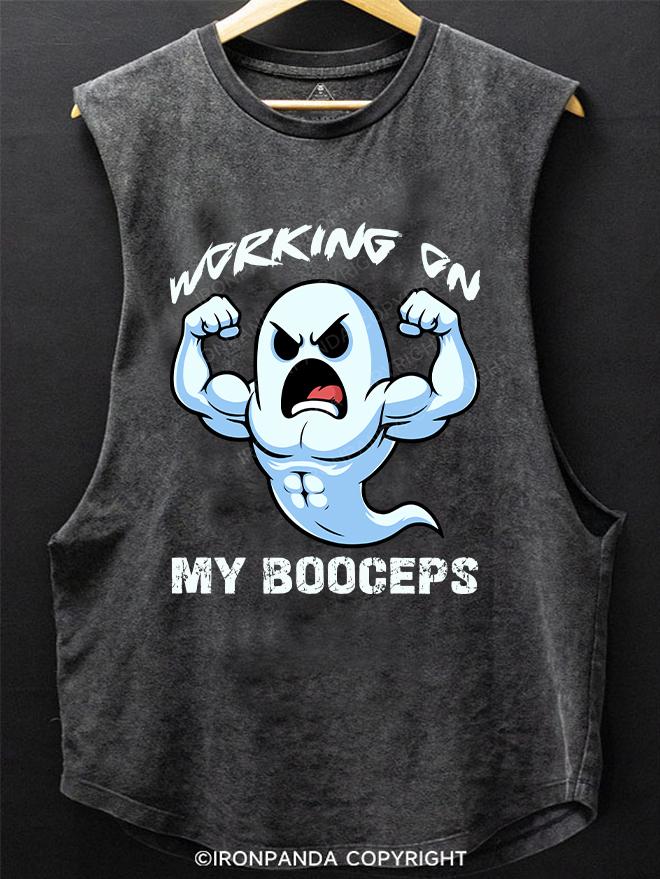 WORKING ON MY BOOCEPS SCOOP BOTTOM COTTON TANK