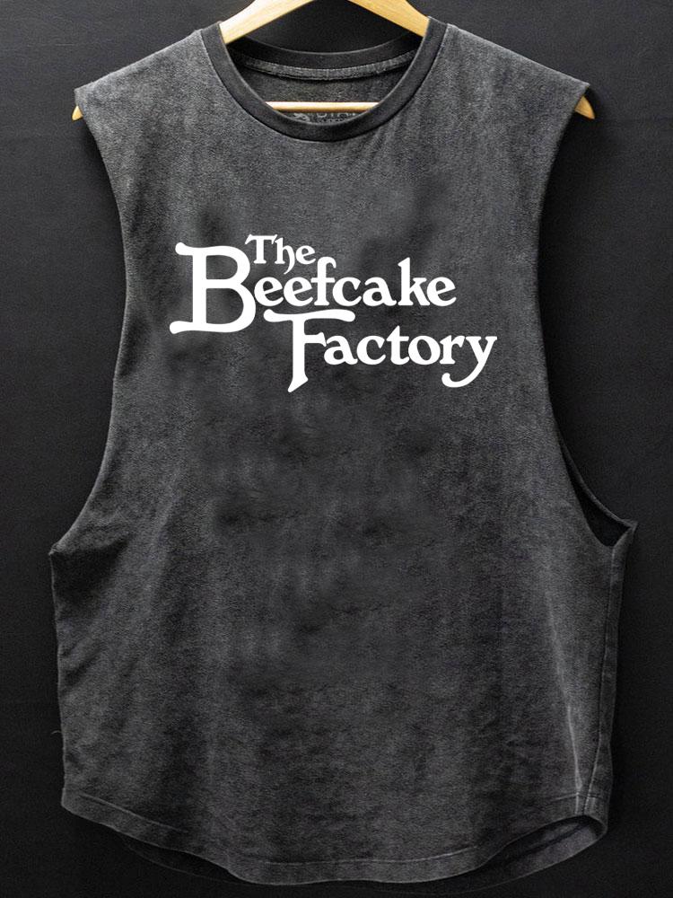 the beefcake factory SCOOP BOTTOM COTTON TANK