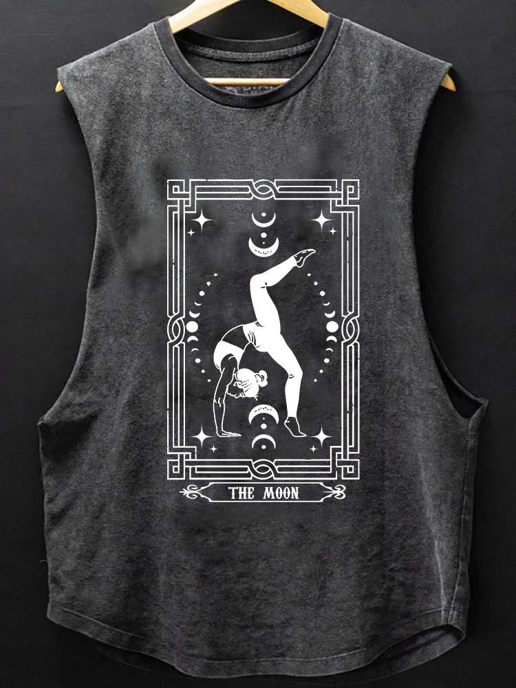 The Moon Tarot Card SCOOP BOTTOM COTTON TANK
