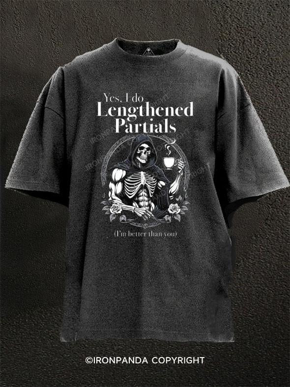 Lengthened Partials Washed Gym Shirt