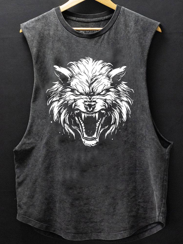 roaring wolf SCOOP BOTTOM COTTON TANK