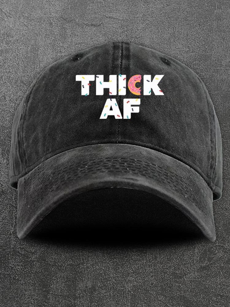 Thick Af Washed Gym Cap