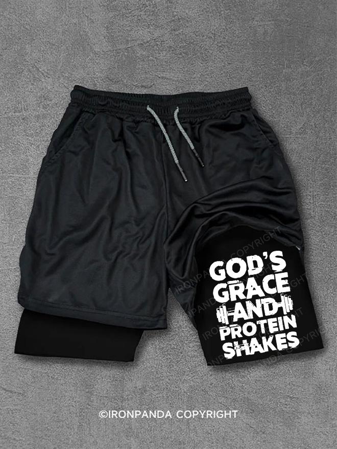 god's grace and protein shake Performance Training Shorts