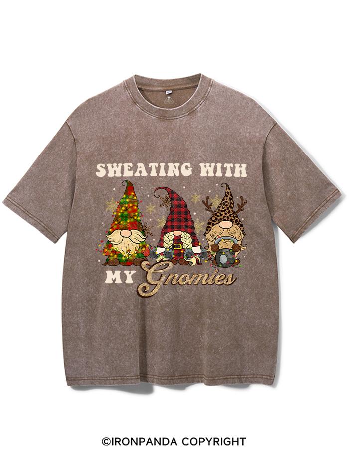 SWEATING WITN  MY GNOMIES VINTAGE GYM SHIRT