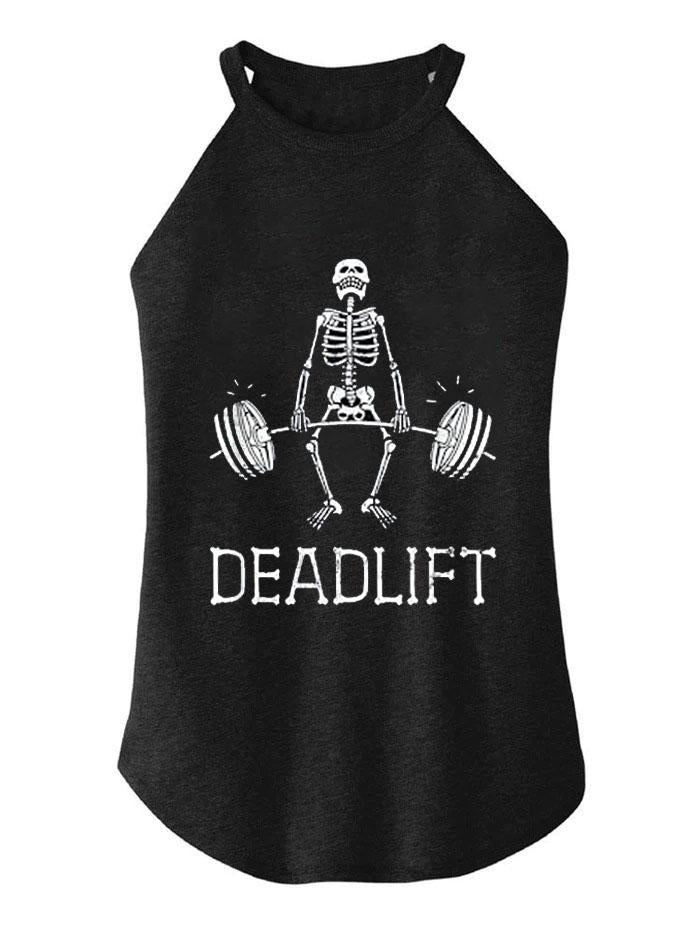DEADLIFT Funny TRI ROCKER COTTON TANK