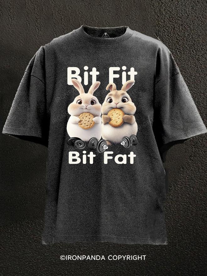 BIT FIT BIT FAT Washed Gym Shirt