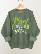 Plant Powered Vintage Gym Sweatshirt