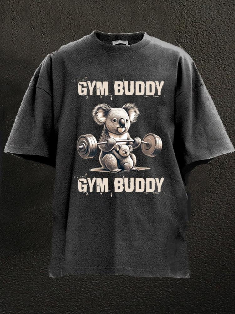 koala gym buddy Washed Gym Shirt