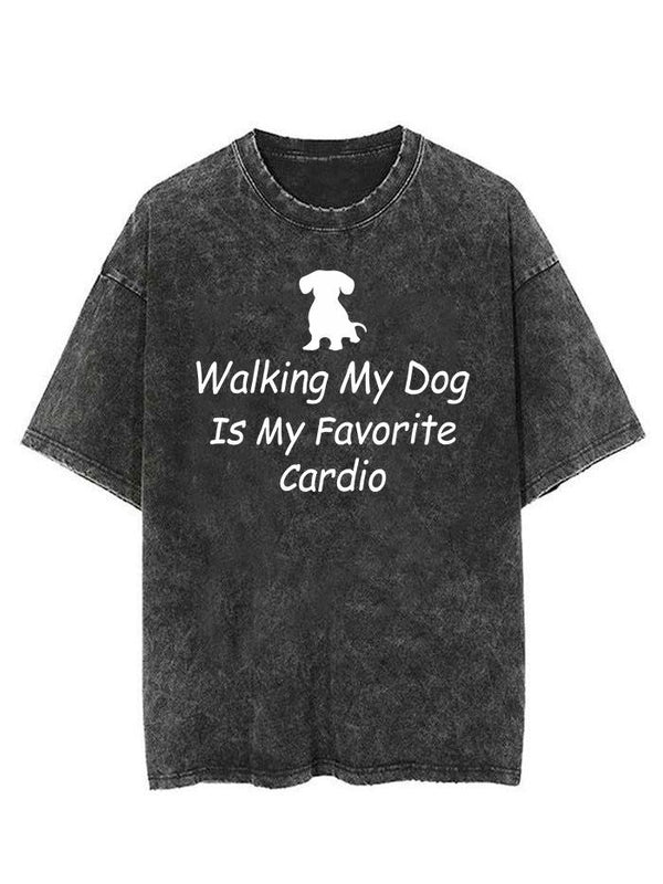 walking my dog is my cardio Vintage Gym Shirt