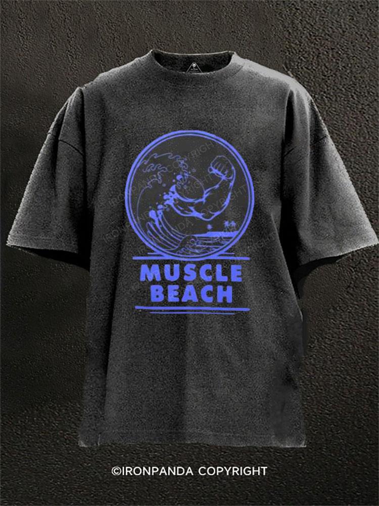 Muscle Beach Washed Gym Shirt