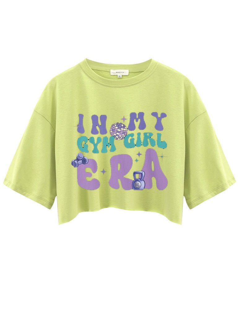 In My Gym Girl Era Crop Tops