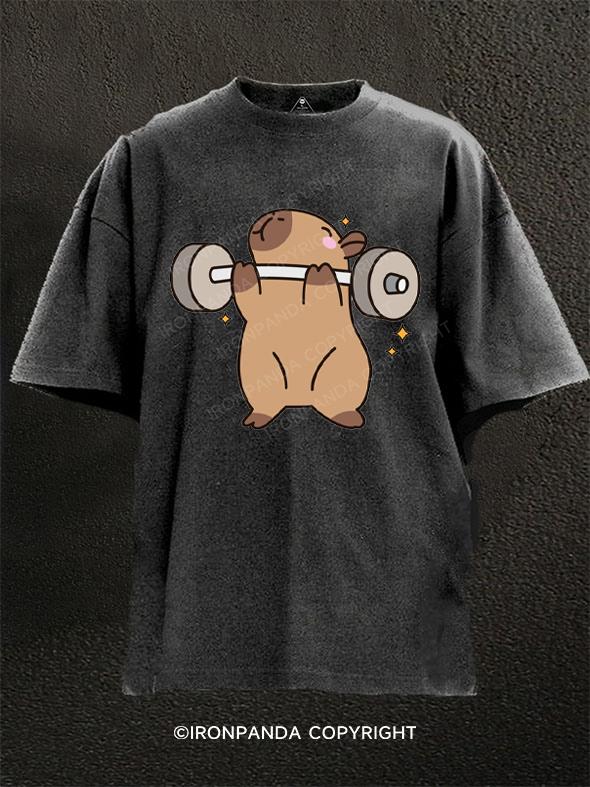 Capybara Gym Washed Gym Shirt