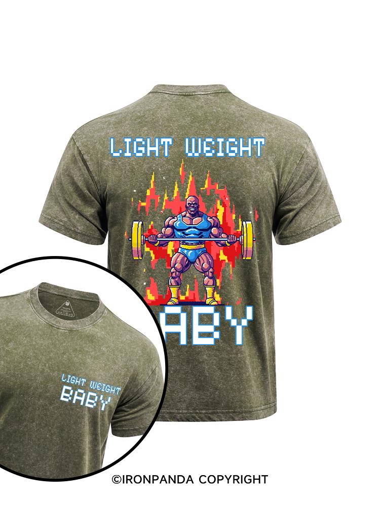Light Weight baby printed Washed Gym Shirt