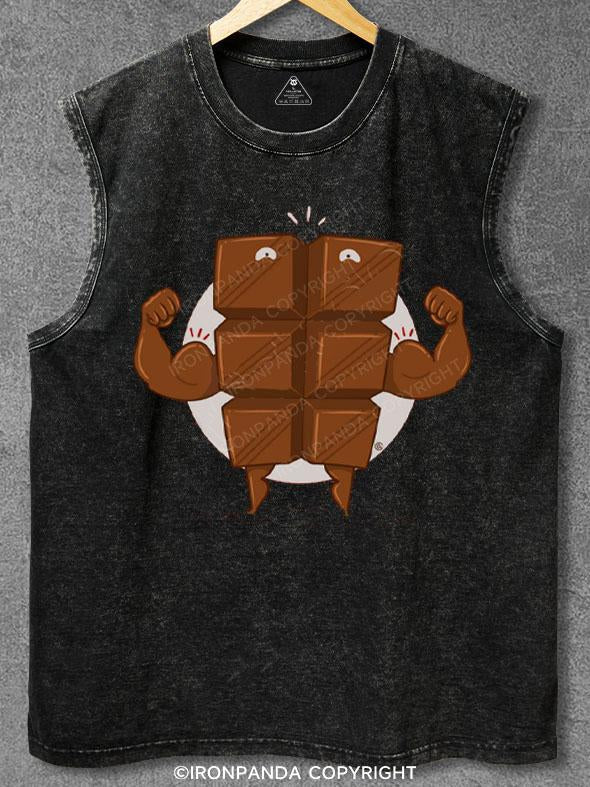 Six pack Washed Gym Tank