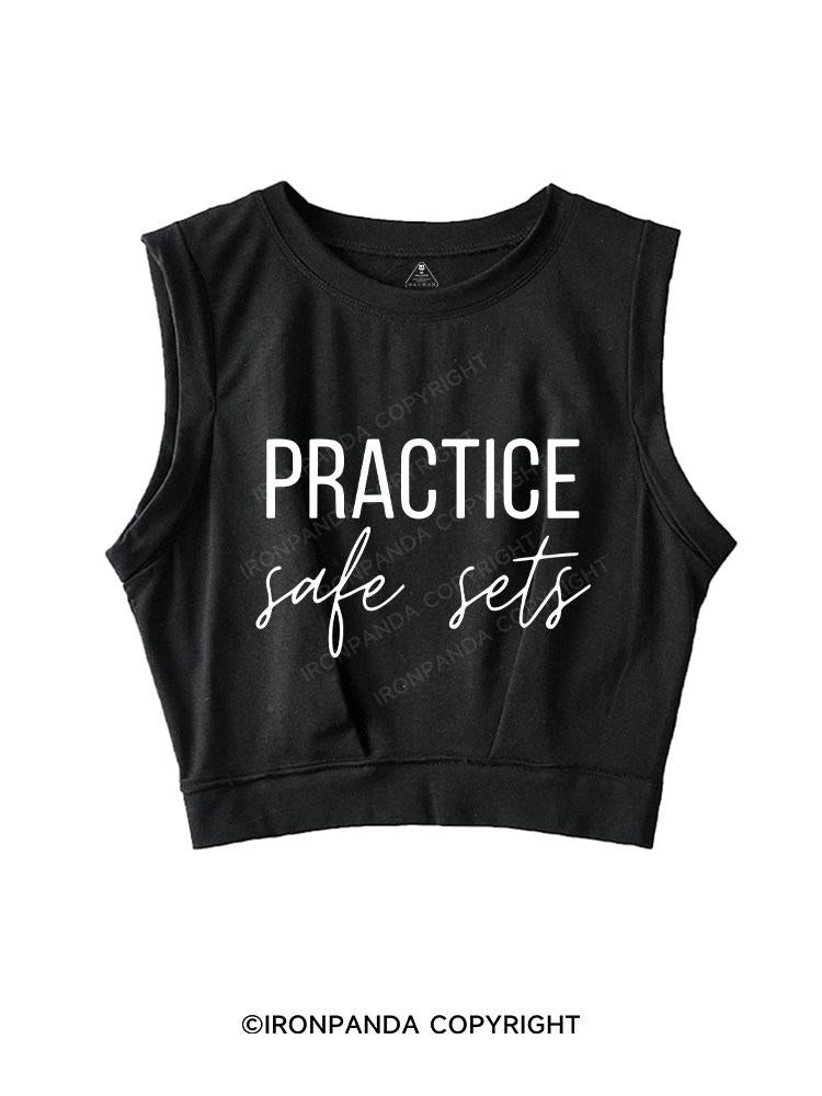 PRACTICE SAFE SETS SLEEVELESS CROP TOPS