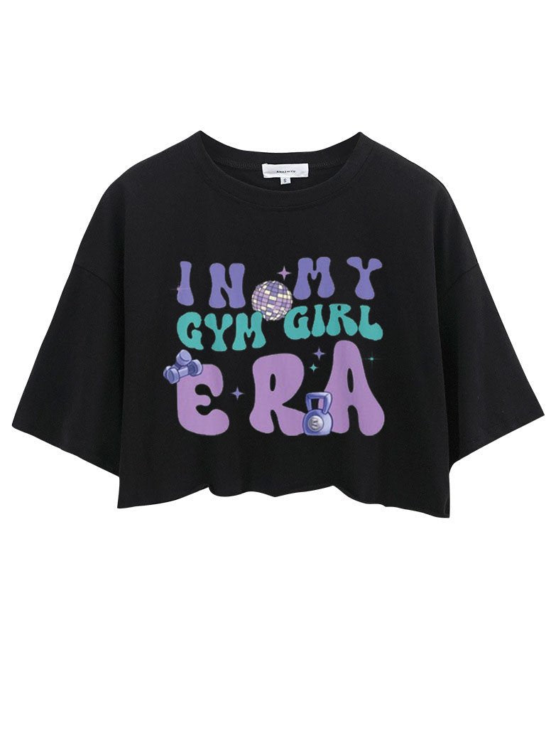 In My Gym Girl Era Crop Tops