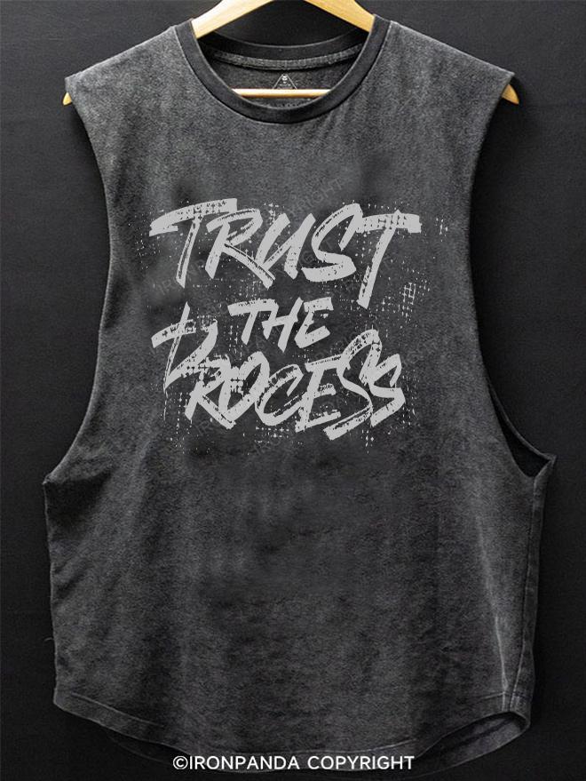 Trust the process SCOOP BOTTOM COTTON TANK