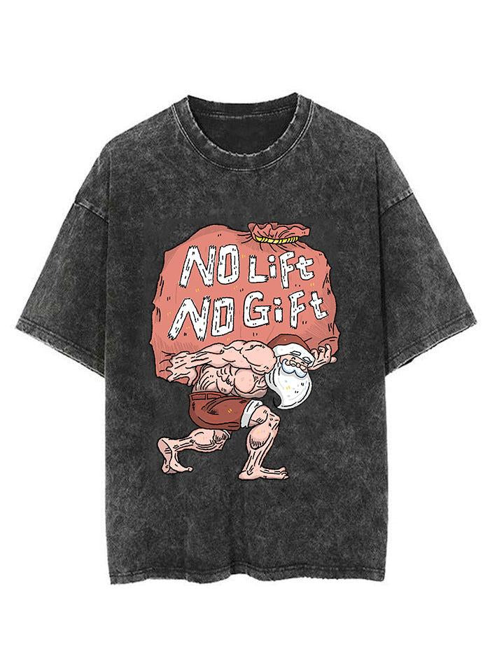Xmas no lift no gift Vintage Gym Shirt