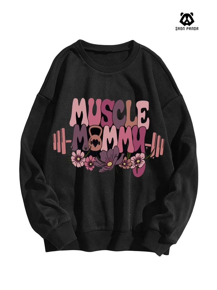 Muscle Mommy Oversized Crewneck Sweatshirt