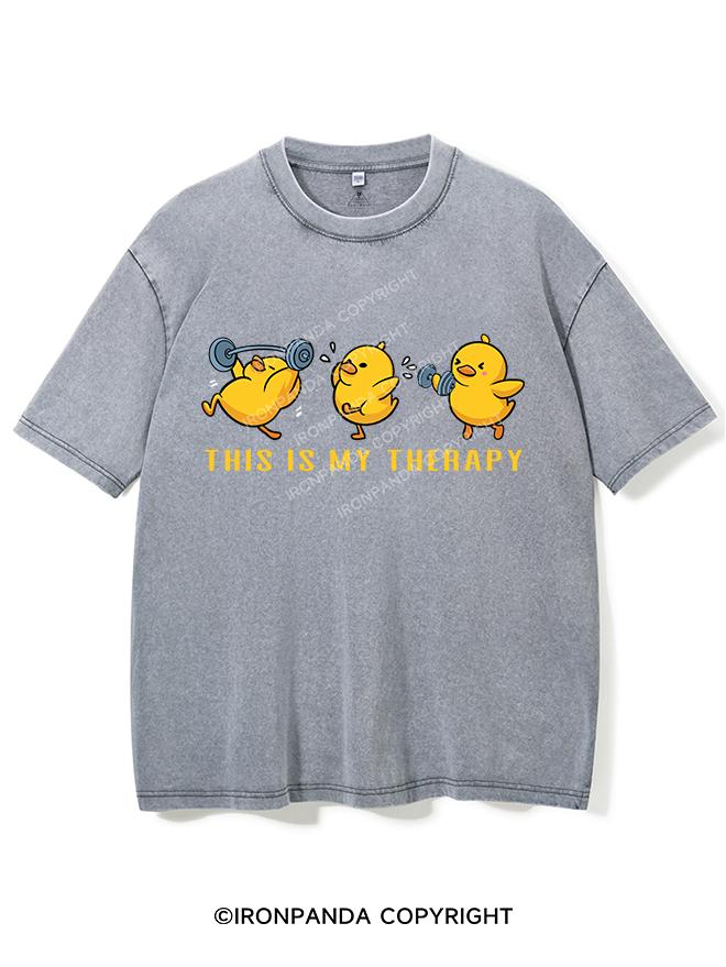 THIS IS MY THERAPY VINTAGE GYM SHIRT