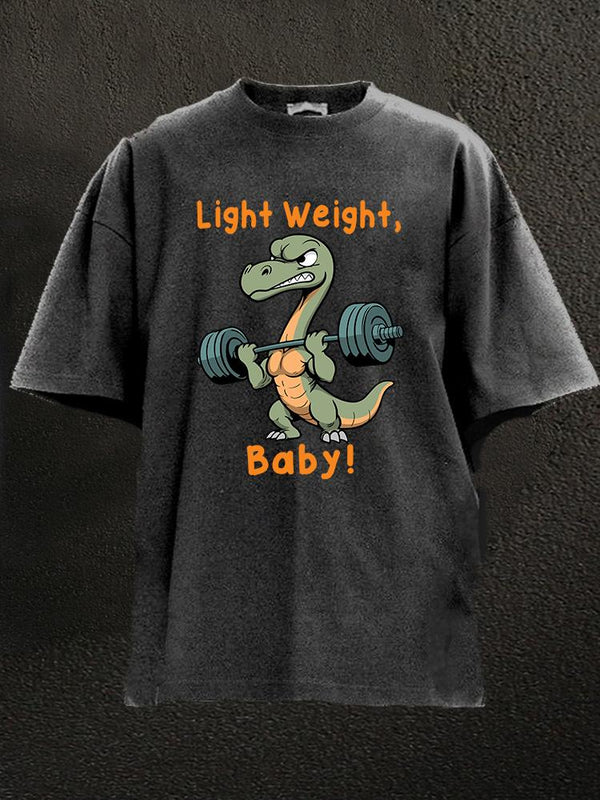 light weight baby dinosaur Washed Gym Shirt