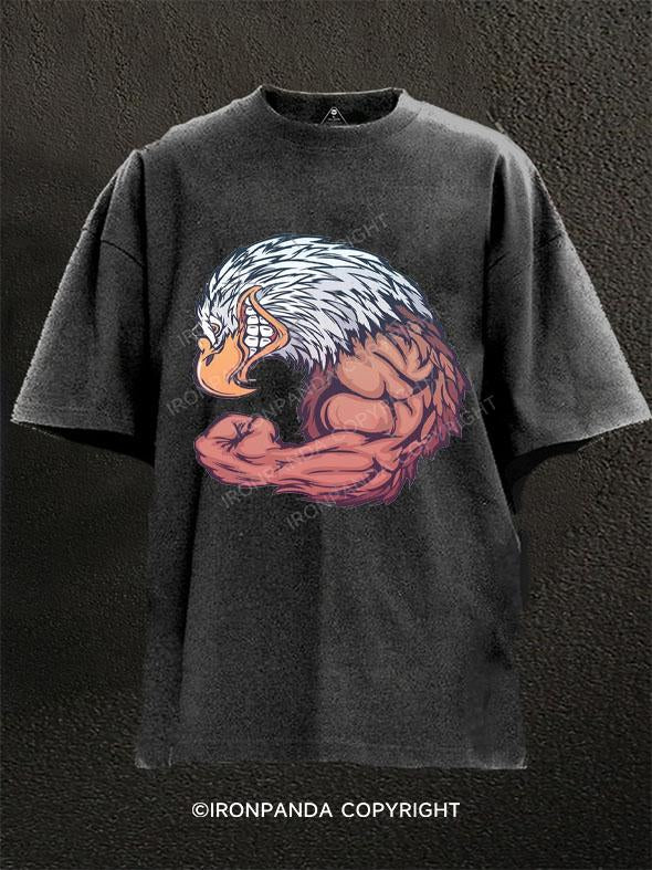 Eagle muscle Washed Gym Shirt