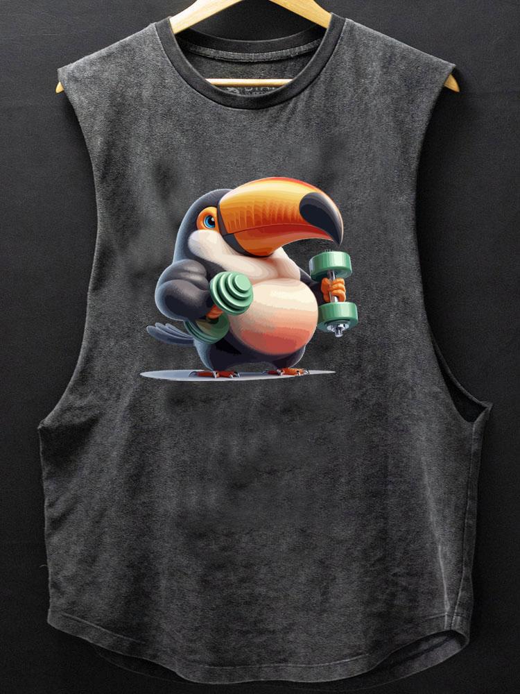 fat toucan workout SCOOP BOTTOM COTTON TANK