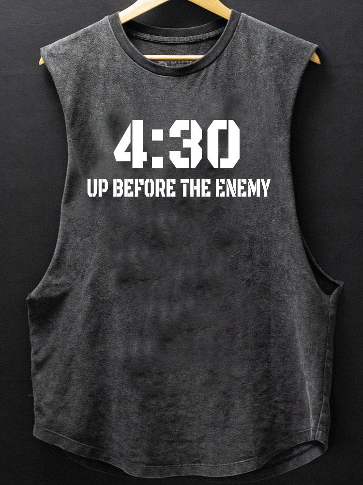up before the enemy SCOOP BOTTOM COTTON TANK