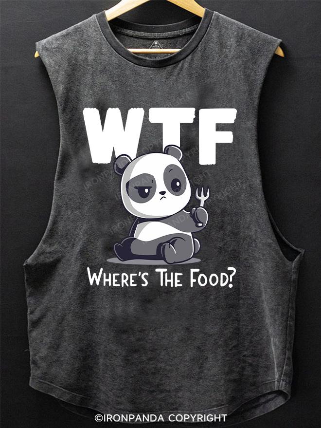 WTF Where's The Food SCOOP BOTTOM COTTON TANK