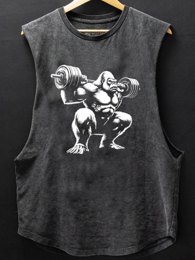 weightlifting gorilla SCOOP BOTTOM COTTON TANK