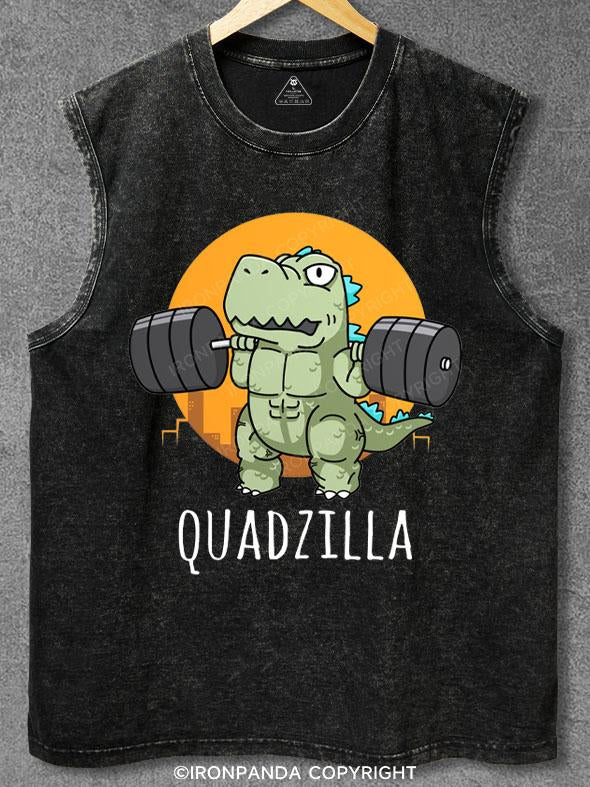 Quadzilla Washed Gym Tank
