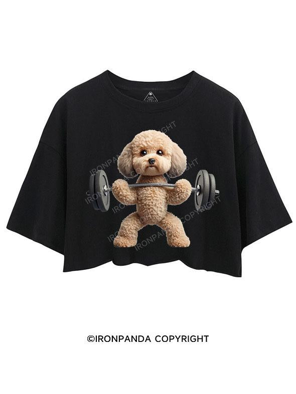 BULKED-UP TEDDY DOGGO GOING HARD CROP TOPS