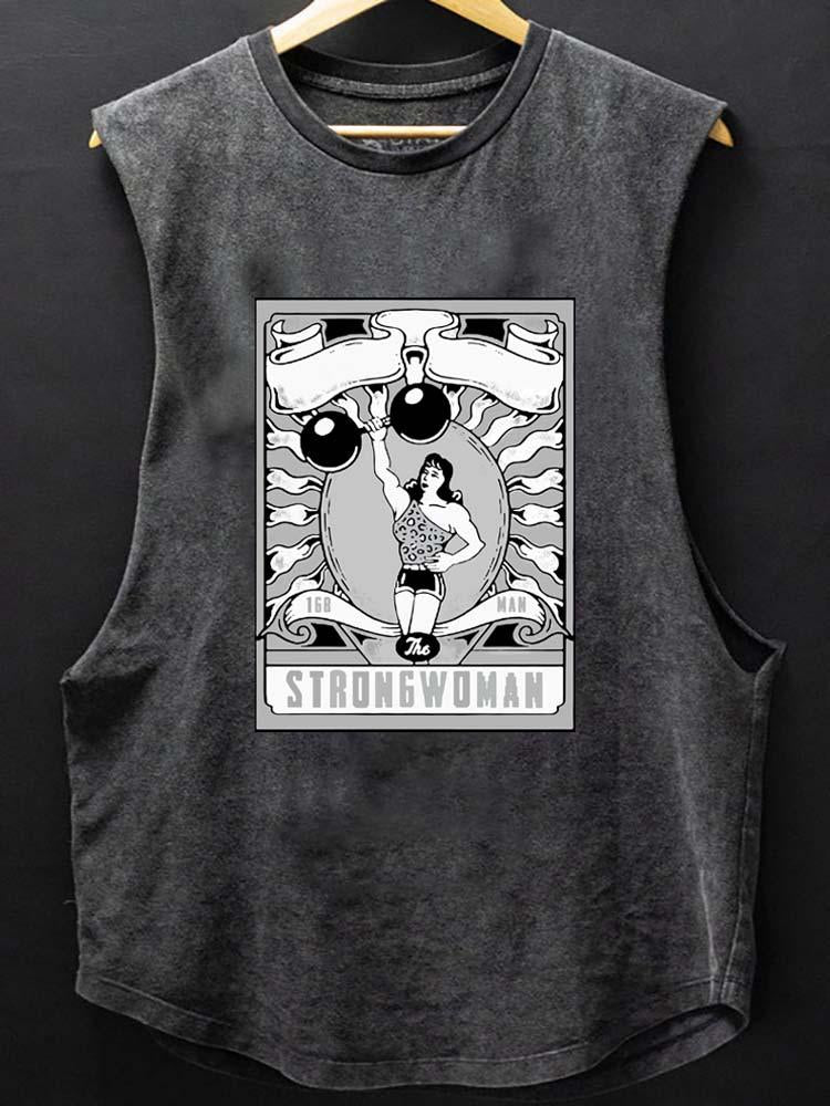 THE STRONG WOMEN TAROT CARD SCOOP BOTTOM COTTON TANK