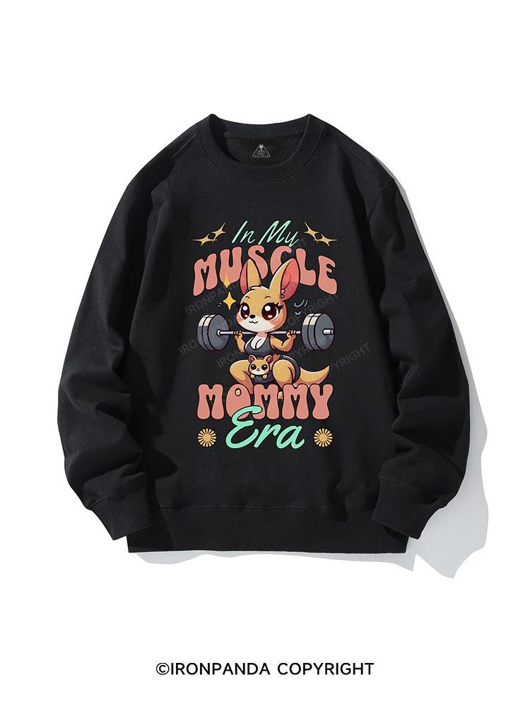 kangaroo IN MY MUSCLE MOMMY ERA CREWNECK Sweatshirt