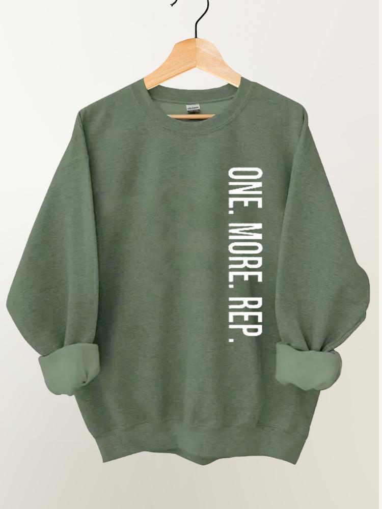 One. More. Rep. Vintage Gym Sweatshirt