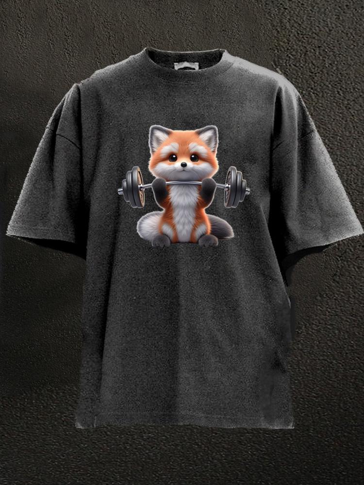 weightlifting fox Washed Gym Shirt