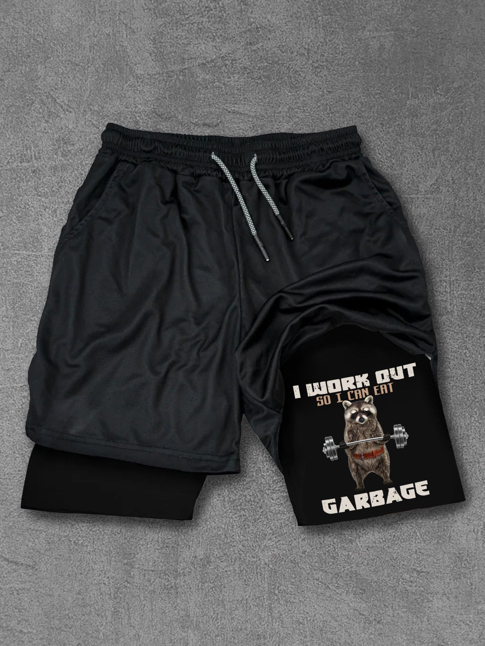 I WORK OUT SO I CAN EAT GARBAGE Performance Training Shorts