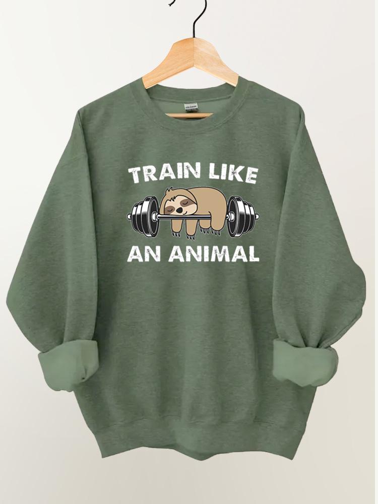 Train Like An Animal Vintage Gym Sweatshirt