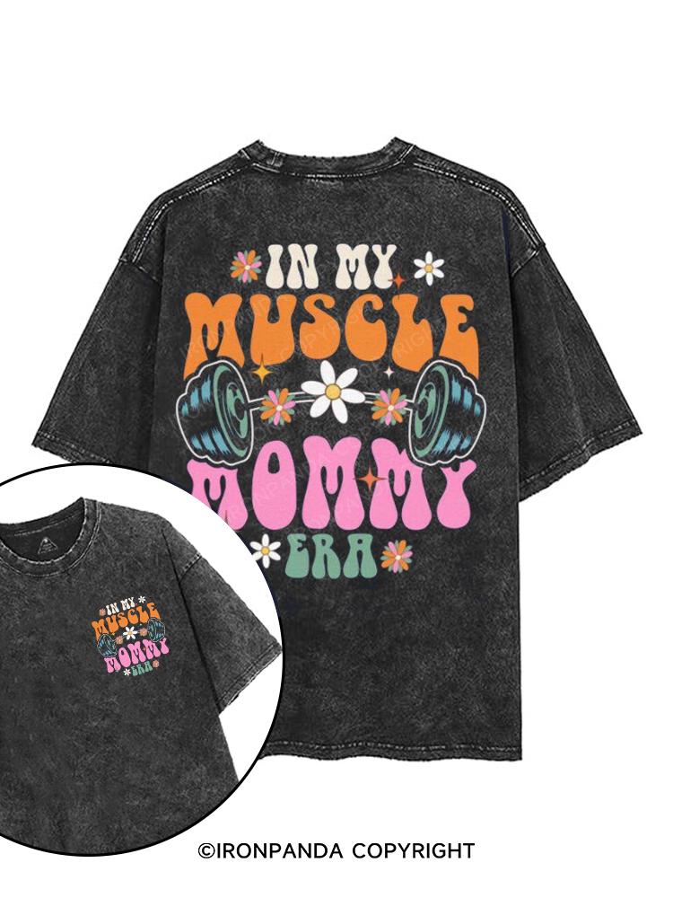 Muscle Mom printed Gym Shirt
