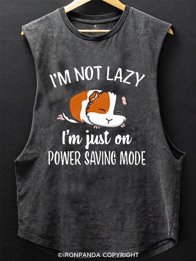 I'm not lazy SCOOP BOTTOM COTTON TANK