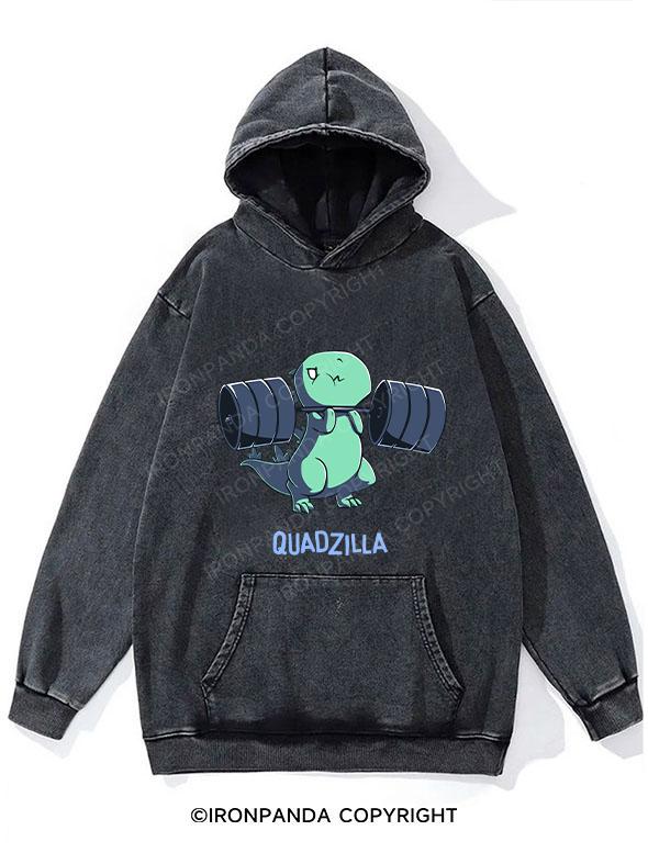 QUADZILLA Washed Gym Hoodie