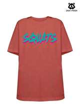 Squats Loose fit cotton  Gym T-shirt