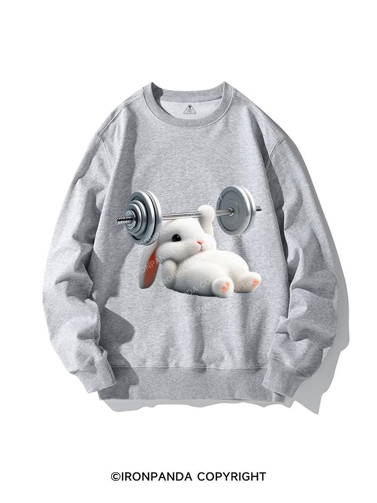 RABBIT ONE-ARM BENCH PRESS CREWNECK Sweatshirt