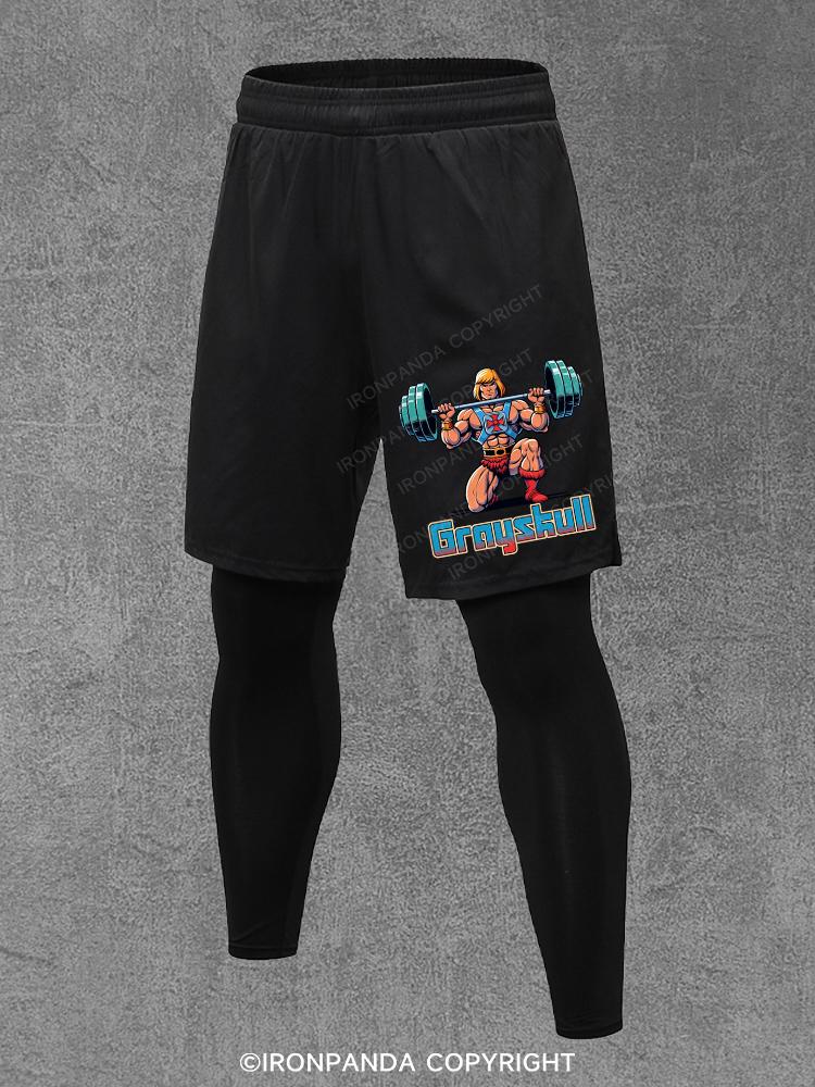 GRAYSKULL HE MAN WEIGHTLITING Performance Training Pants