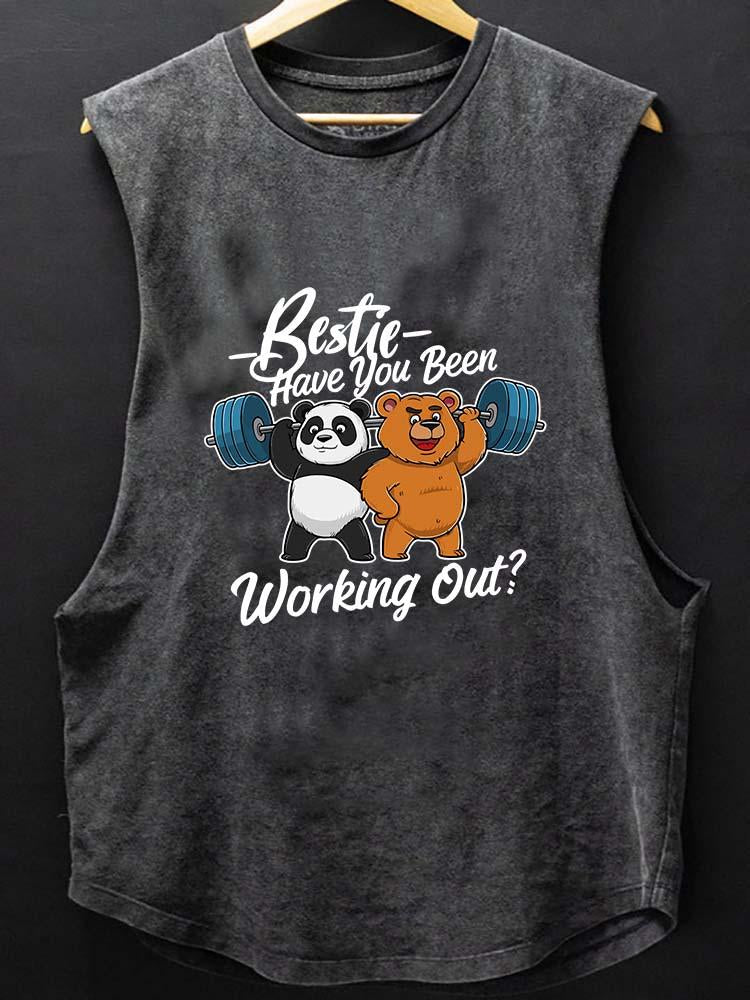 Bestie work out SCOOP BOTTOM COTTON TANK